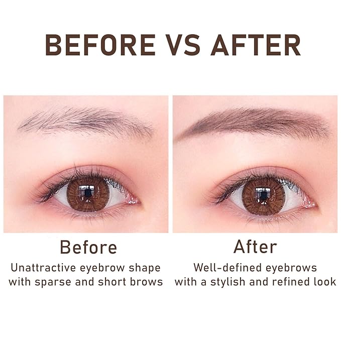 Dark Brown Eyebrow Pencil,8 Pack Eyebrow Pencils for Women Set,Retractable Definer Eye Brow Pencil Waterproof Sweatproof Long-Lasting,with Spoolie Brush,S1.