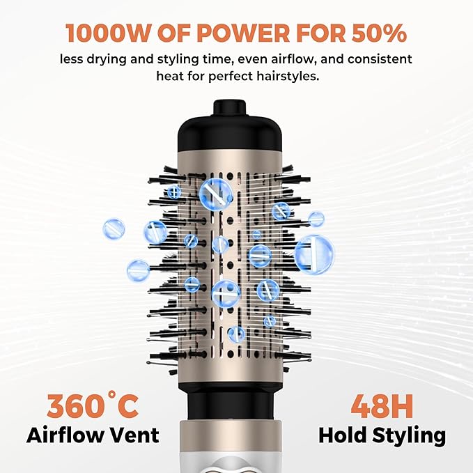 3 in 1 Rotating Hair Dryer Brush,