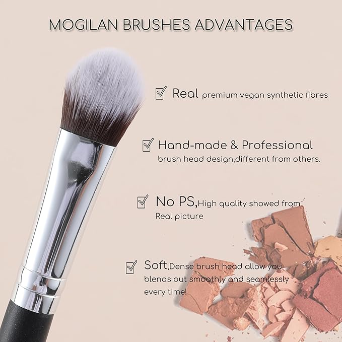 Concealer Brush Under Eye Kitten Paw Makeup Brush Soft Synthetic Bristles for Liquid Cream Powder Eye Concealer Eyeshadow Blending Covers Blemishes Imperfections & Dark Circles Face Brush 273