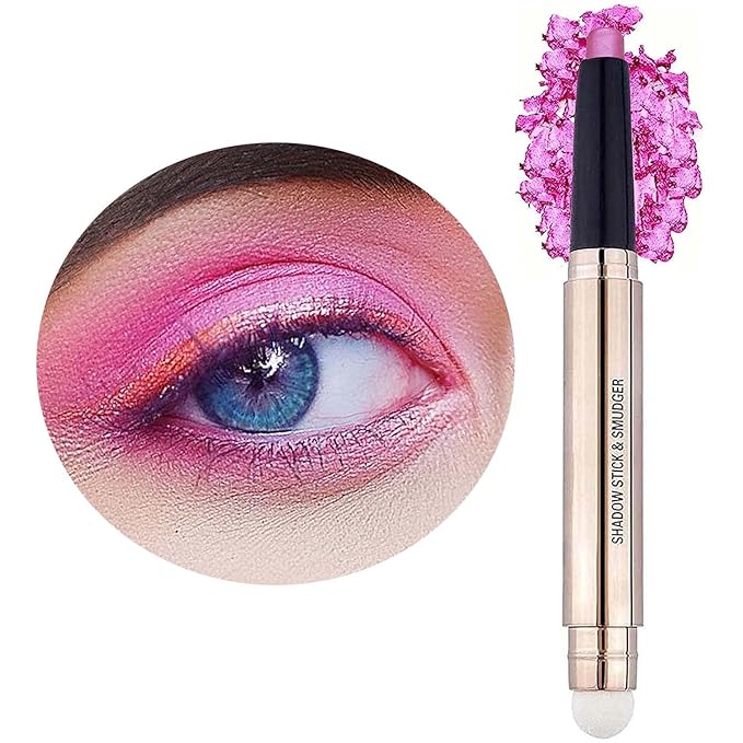 Pink Eyeshadow Stick Cream Smooth Shimmer glitter eyeliner pencil hot light matte palette Eye shadow Pencil Hypoallergenic Waterproof Long Lasting Highlighter Stick Multi-Dimensional eyes Look 13 #