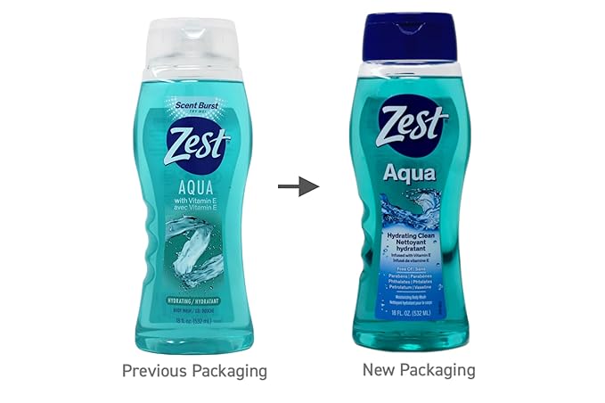 Zest Body Wash Aqua