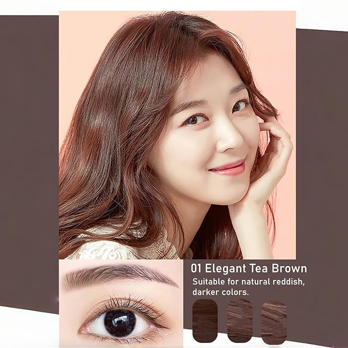Eyebrow Pencils for Women,6Pack Micro Eyebrow Pencil Waterproof Smudgeproof,Ultra-Precise Tip Long-Lasting Brow Pencils for Natural Looking Eyebrows,Built-In Spoolie Brush,01 Elegant Tea Brown.