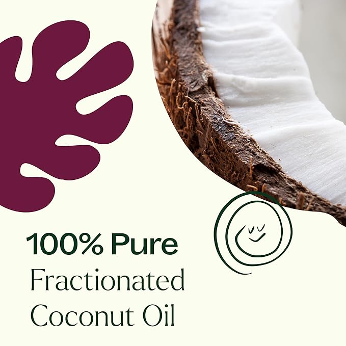 Plant Therapy Organic Fractionated Coconut Oil with Pump 32 oz, 100% Pure, USDA Certified, Liquid Coconut Oil for Essential Oils, Body Care, Massage, and Aromatherapy