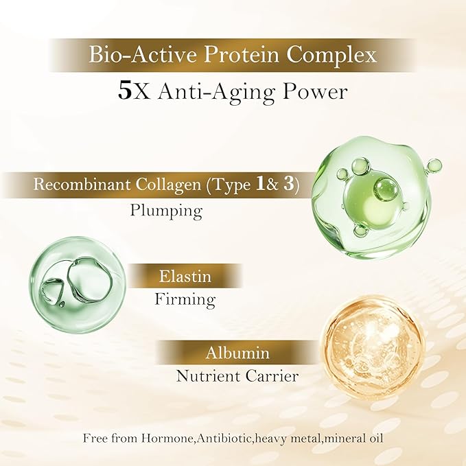Bioactive Collagen Face Mask,Separated Serum Gel 33ml And Powder Membrane, Real Deap Skin Care Beauty SPA,Hydrating,Repairing,Revitalizing, Anti-Aging (1 pair)
