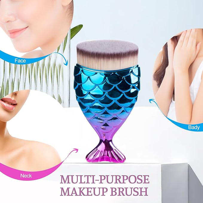 UNIMEIX Sunscreen Brush for Face Kabuki Brush Sunscreen Applicator for Kids Foundation Makeup Brushes for Liquid Foundation Powder Cream Contour Buffing Stippling Blending