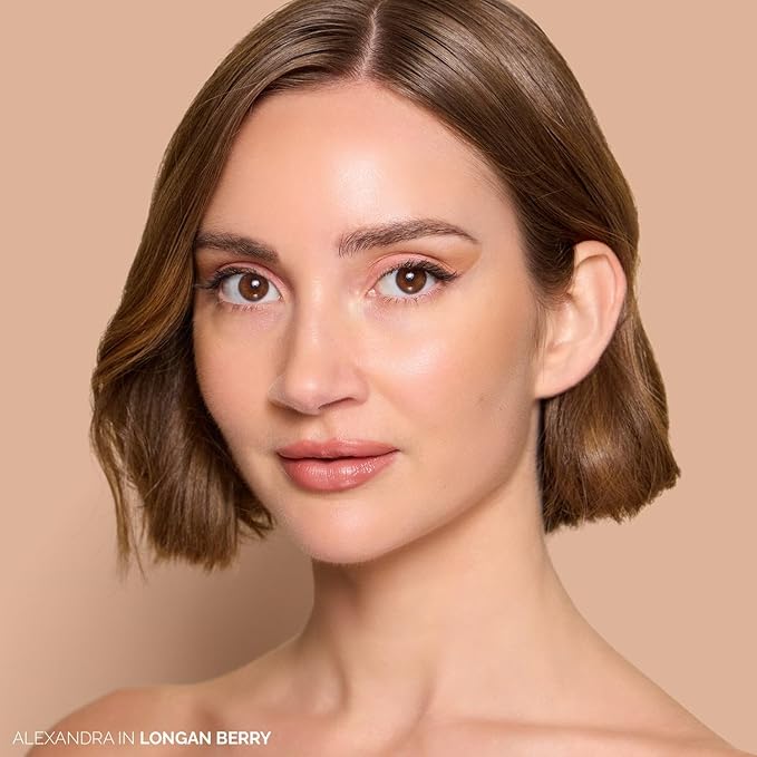OFIR Elation Powder Blush for Cheeks | Buildable Pigment Adds Radiant Tone | Blurring Powder Softens Lines | Lightweight Texture for Lasting Glow | Longan Berry - Bronzed Nude Shade 0.13 Oz
