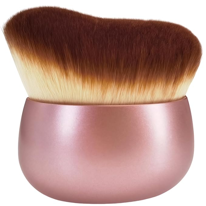 Oversize Self Tanner Brush Extra Large Body Makeup Brush, 75 mm Wide-headed Kabuki Brush With Soft Synthetic Hair for Leg Makeup& Bronzer Blend, Provides More Even Application