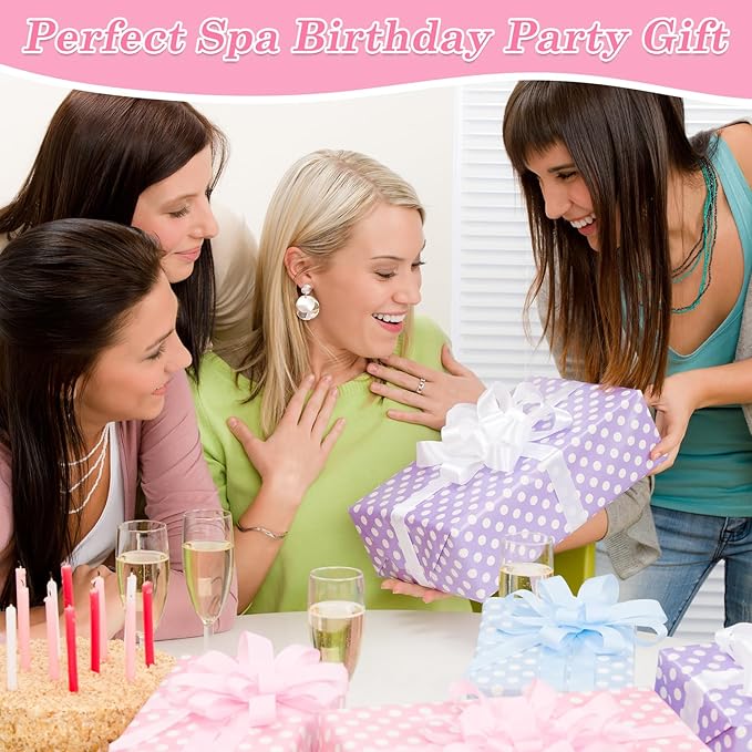 90 PCS Spa Party Supplies for Girls Women, Spa Party Favors Include Face Masks Skincare, Hand Cream, Lip Balm, Lip Mask and Under Eye Patches, Hair Band, Spa Birthday Sleepover Party Supplies