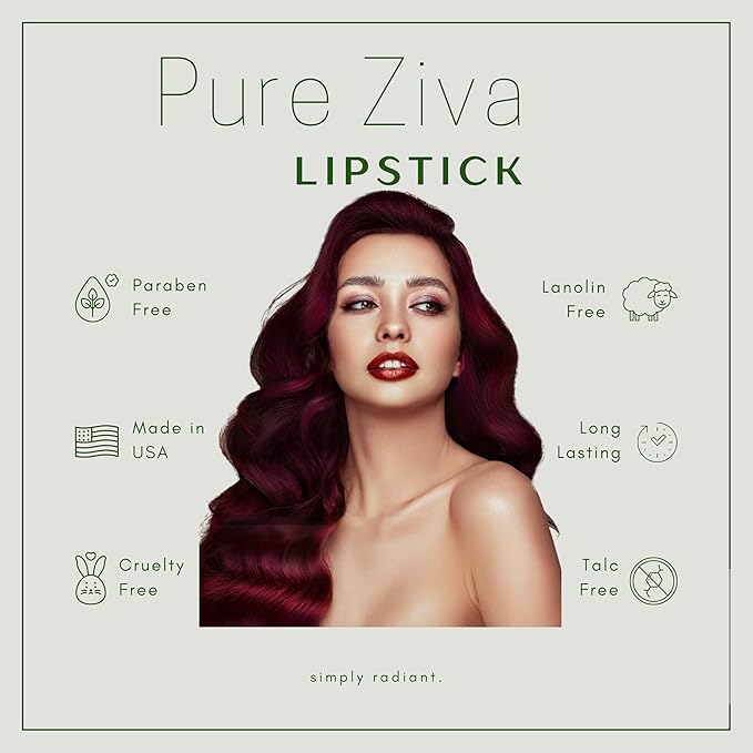 Ruby Rust Deep Red Brown Lipstick Color Moisturizing Paraben Free, No Animal Testing & Cruelty Free Lip Makeup Color