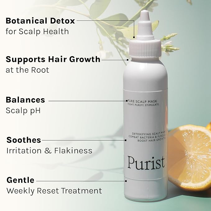Antifungal Antibacterial Scalp Mask – Boost Hair Growth – Natural Detoxifying Treatment – Nourish with Aloe, Neem, Rosemary, Apple Cider Vinegar & Black Seed – Sulfate, Paraben, Phthalate Free