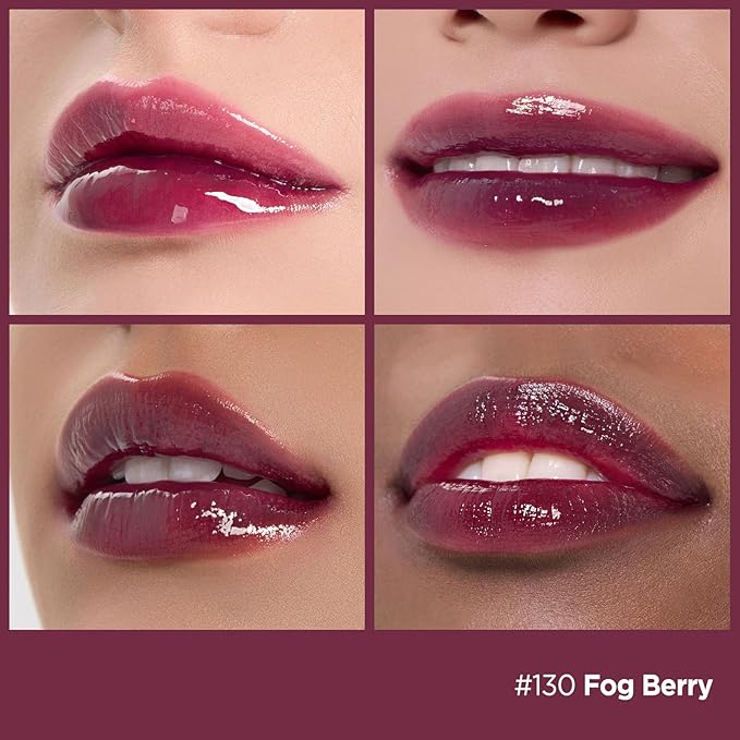 Laka Fruity Glam Lip Tint Mini, Glowing Lip Stain with Wide Color Spectrum, Hydrating & Lightweight Texture, Long-Lasting Bold Stain, Non-Sticky, Vegan, K-Beauty (130 Fog Berry)