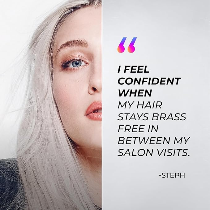 XMONDO Hair Supernova Blonde Toning Shampoo | Vegan Formula with Vegetable Proteins, Jojoba Oil, and Violet Pigments to Replenish, Restore, and Reduce Yellow Tones in Blonde Hair, 8 Fl Oz 1-Pack