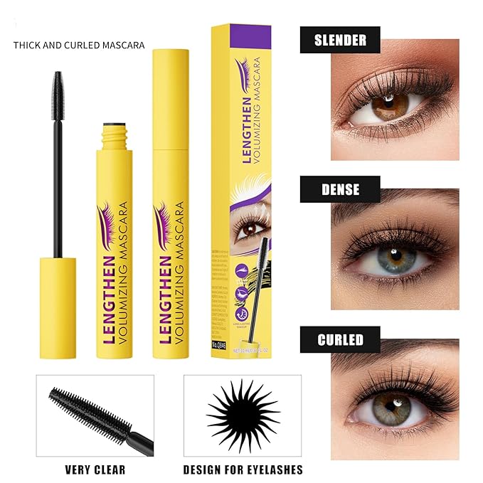 Bubble Mascara – Lightweight Volumizing Mascara for Fluffy, Lifted Lashes – Smudge-Proof, Jet Black Formula for Bold Curl, Lash Separation & Long-Lasting Bouncy Volume – No Clumps or Flakes