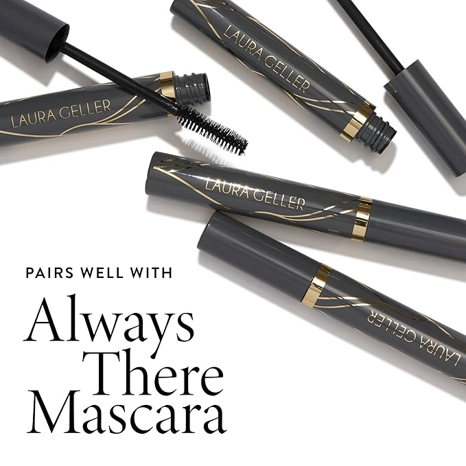 LAURA GELLER NEW YORK Swipe-n-Line Dual-Ended Eyeshadow + Eyeliner - Natural (Toasted-Brown/Rich Chestnut) - Cream Eyeshadow & Smooth Glide Eyeliner - Waterproof & Crease-free Color