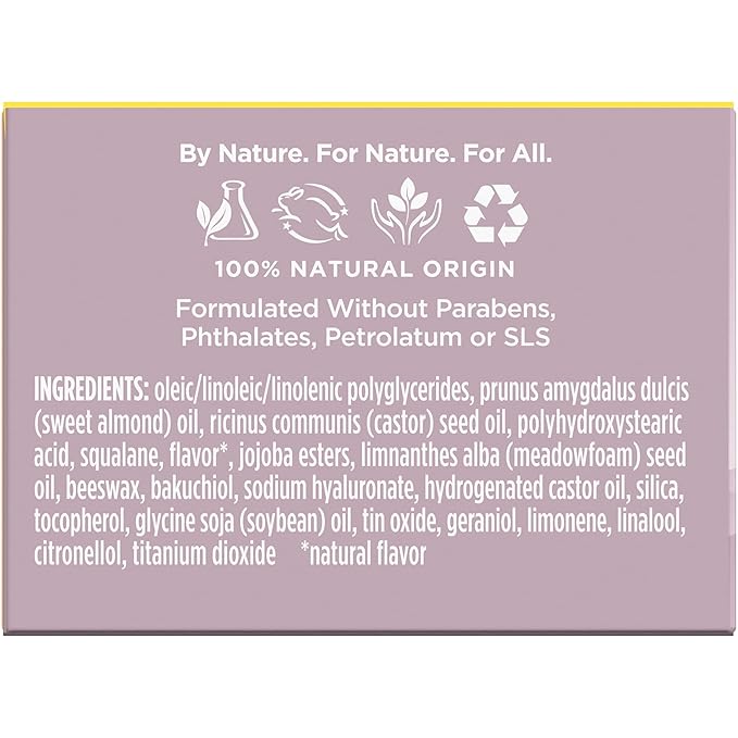 Burt’s Bees Back To School Dorm Essentials, Lavender Vanilla Lip Sleeping Mask, With Hyaluronic Acid and Squalane Moisturizer To Instantly Hydrate Lips, Overnight Mask and Treatment, 0.45 oz.