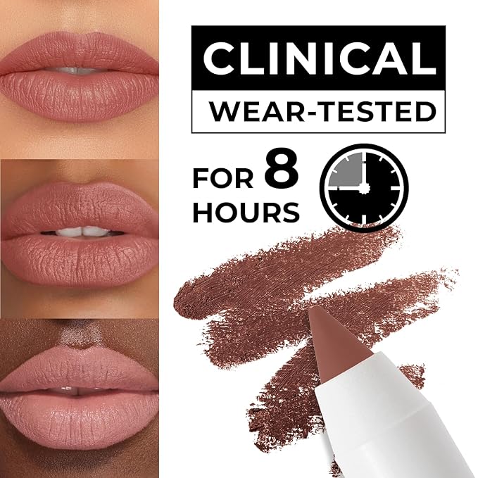 Matte Gel Lip Liner Pencil | Weightless & CreamyTexture - Sharpenable - Longwear & Waterproof - High Pigmented & Flawless Finish - Cruelty-free & Paraben-Free,- 410, 1,7g/0.05oz