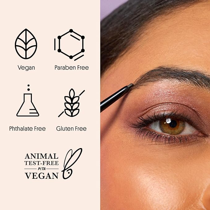 Winky Lux Uni Brow Precision Eyebrow Pencil, Dual Sided with Spoolie, Longwearing Waterproof Eyebrow Crayon, Define Ultra Fine Tip to Shape and Fill Brows, Brown, Blonde and Taupe Universal Shade