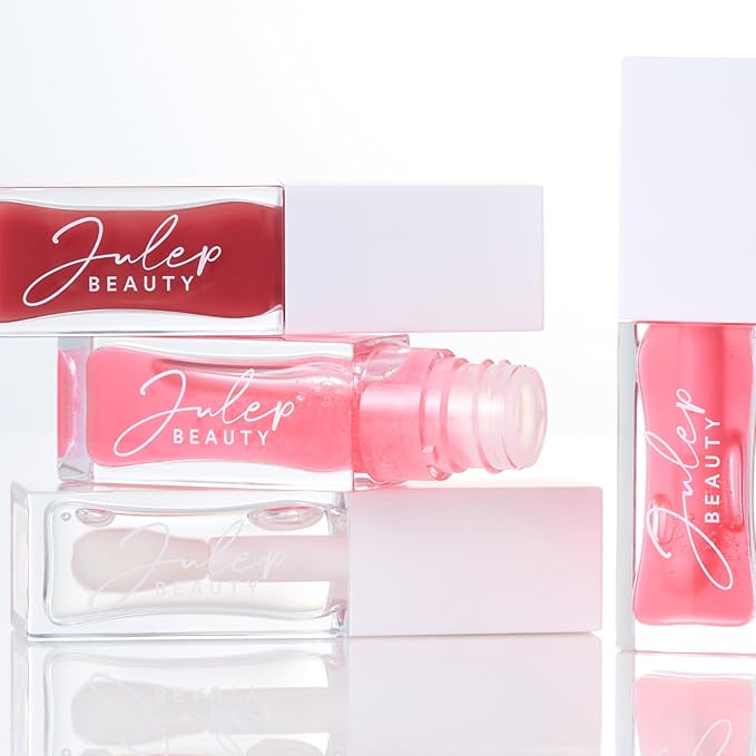 Julep So Plush Glossy Lip Oil, Hydrating Lip Treatment, Sheer Color & High-Shine Finish, Infused With Jojoba Oils, Apricot and Avocado, Vegan & Cruelty-free, All Neutral