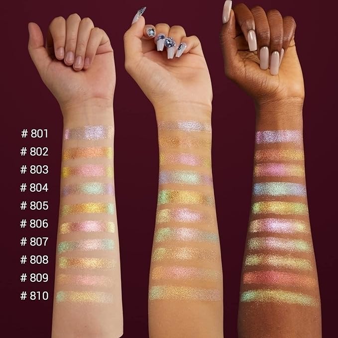 CHARMACY Duochrome Eyeshadow, Insane Shifters Chameleon Eyeshadow, Creates High-Impact, Metallic Eye Looks, 100% Vegan and Cruelty Free (Chameleon-#806, 0.06 Ounce (Pack of 1))