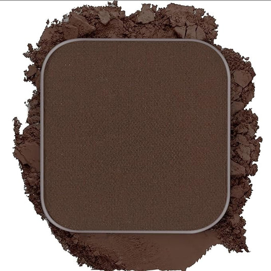 Magnetic Single Matte Eyeshadow with Metal Pan, powder eyeliner smokey eye dark shadow palette, Base Eyeshadow Powder for DIY Empty Magnetic Palette (Chocolate Charm)
