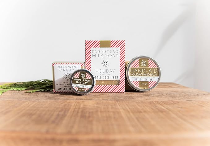 Little Seed Farm Holiday Deodorant Cream, Aluminum Free Deodorant for Women or Men, 2.4 Ounce - Seasonal Release