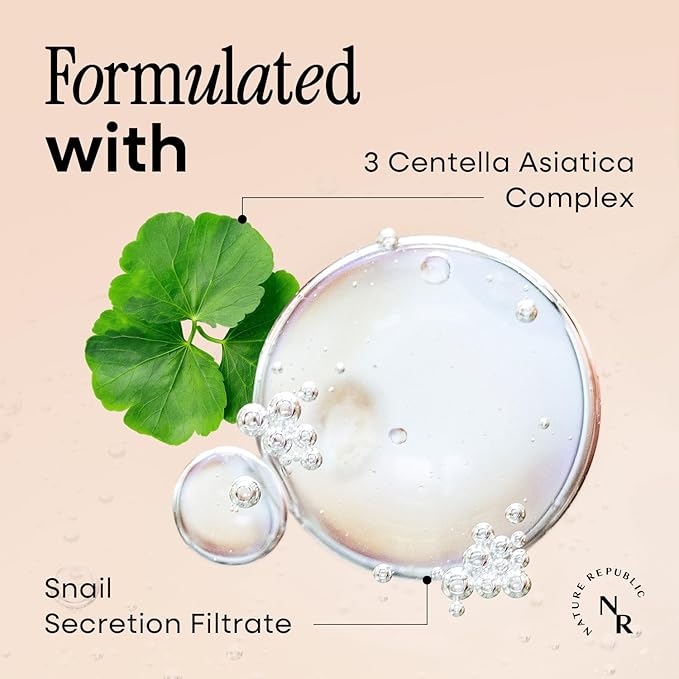 Nature Republic Snail Mucin Toner – Hydrating & Repair Toner with Niacinamide, Anti-Aging Facial Toner, Korean Skin Care, 130mL / 4.39 Fl.Oz