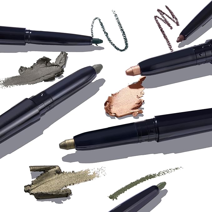 LAURA GELLER NEW YORK Swipe-n-Line Dual-Ended Eyeshadow + Eyeliner - Natural (Toasted-Brown/Rich Chestnut) - Cream Eyeshadow & Smooth Glide Eyeliner - Waterproof & Crease-free Color