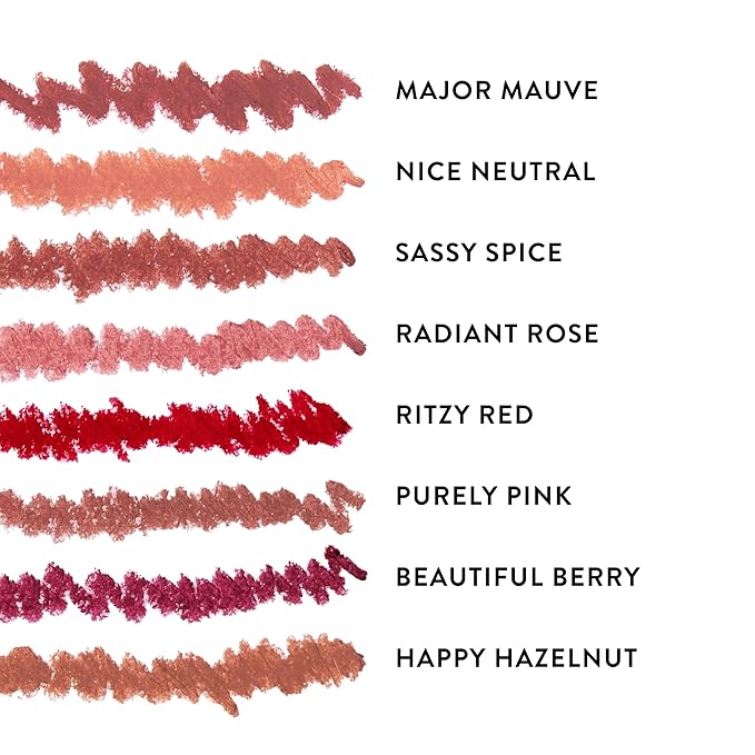 LAURA GELLER NEW YORK Modern Classic Lip Liner, Luxurious Creamy Long Lasting Lip Liner, Prevents Feathering and Fading, Radiant Rose