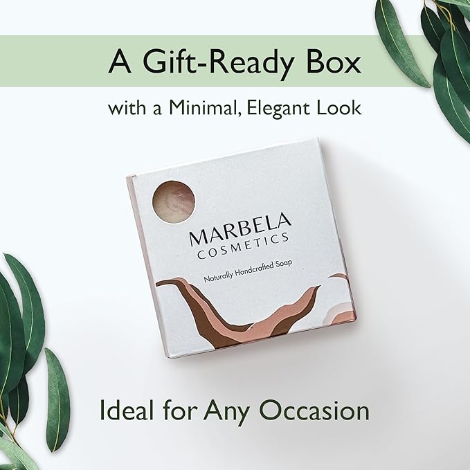 Marbela Cosmetics Lavender Dream Handmade Soap Bar - Made in USA, Vegan Friendly, Palm Oil Free, Natural Bar Soap - Gentle Face & Body Soap for Daily Skin Care, Moisturizing & Nourishing - 3.5 oz