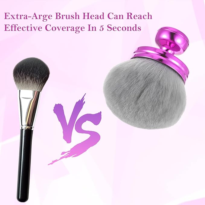Extra Large Self Tanning Brush,Body Makeup Brush for Self Tanner Wide Head Makeup Blender Oval Foundation Blend Tool Tan Back Applicator Face Body Cosmetics Tool
