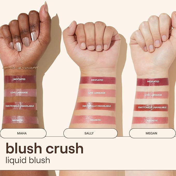 Live Tinted Blush Crush - Creamy Liquid Blush for All Skin Tones, Skincare-Powered With Peony Extract, Aai Fruit Oil, and Vitamin C Infused, 1 oz - Emotionally Unavailable- Dusty Rose