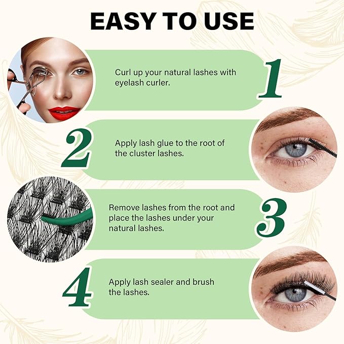 Lash Clusters 144pcs Eyelash Clusters D Curl 8-18MIX Individual Lashes KEYYOU Air Touch Cluster Lashes Super Lightweight Soft Wispy Comfortable Easy DIY at Home(Air01-D-8-18MIX)