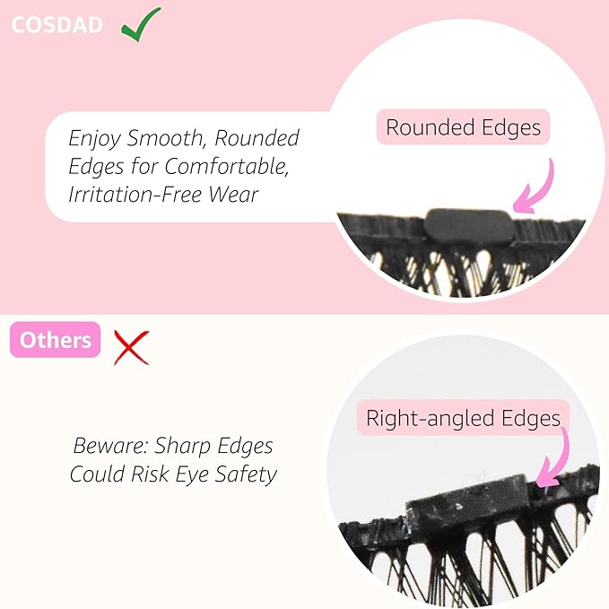 Magnetic Eyelashes with Eyeliner Kit – Natural Look, Reusable & Easy to Apply Fake Eyelashes for Beginners, Magnetic Lashes with Applicator, Waterproof & Long-Lasting