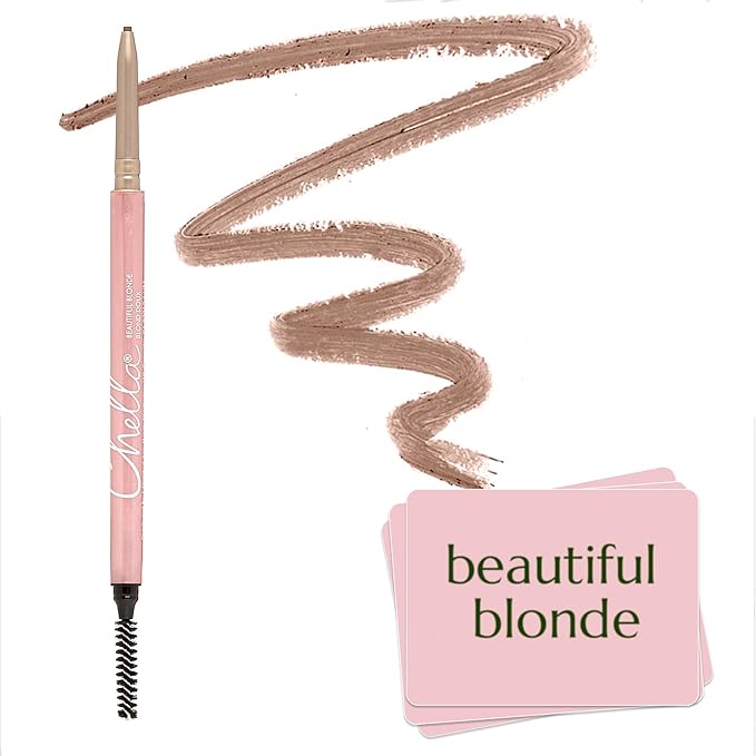 Chella Eye Brow Pencil – Easy-to-Use Brow Definer for Shaping, Filling & Blending – Long-Wear Blonde Eyebrow Pencils for Women with Precise Tip (Blonde)