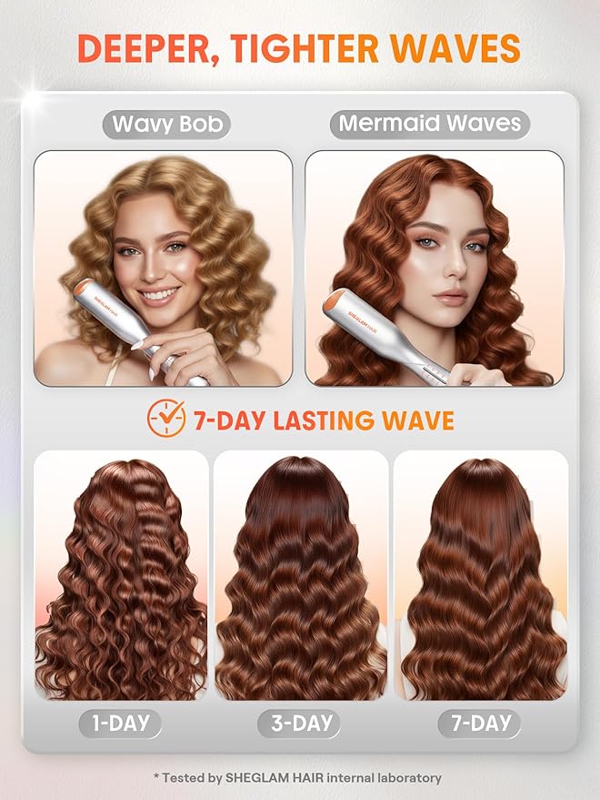 SHEGLAM Deep Waver 0.75" - Short Hair Styling Tool
