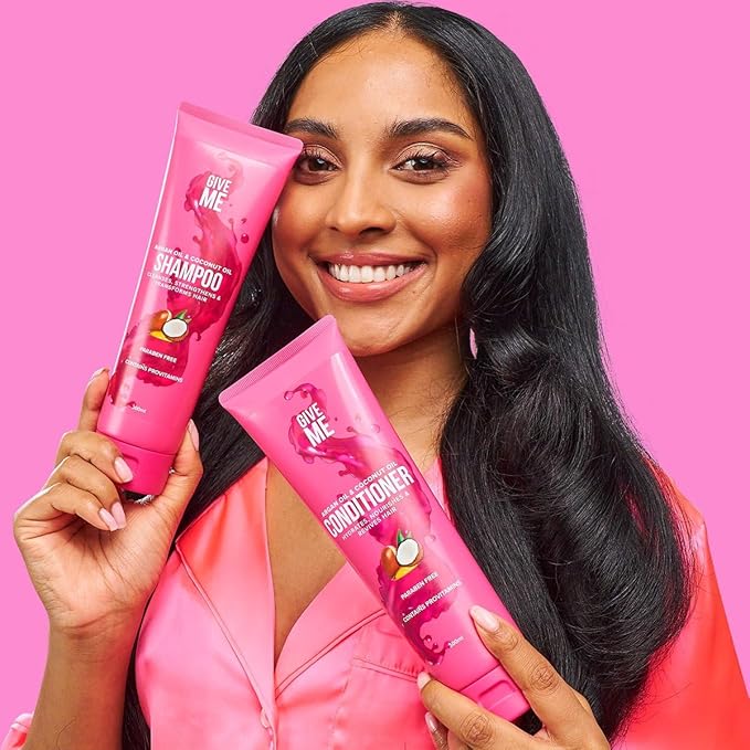 Give Me Cosmetics, Shampoo, Cleanses, Nourishes & Strengthens, Reducing Hair Loss and Brittleness with Argan, Coconut, and Macadamia Oil, plus Betaine Provitamins B5, Paraben Free