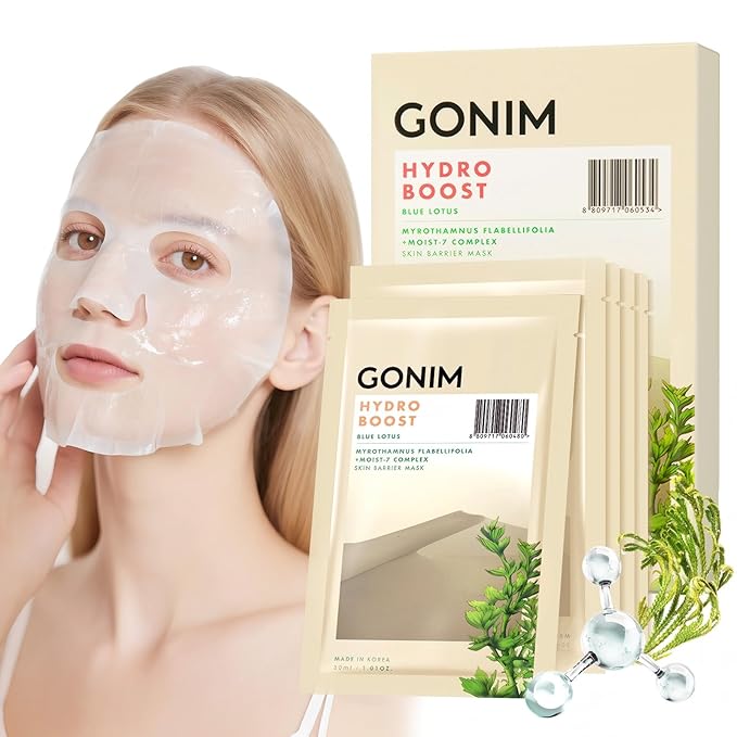 Face Mask Korean Skin Care with Hyaluronic Acid & Collagen Activation,Face Masks Skincare Hydration, Youthful-Looking & Moisturizing Sheet Mask for All Skin Korean Face Mask 5 Sheets