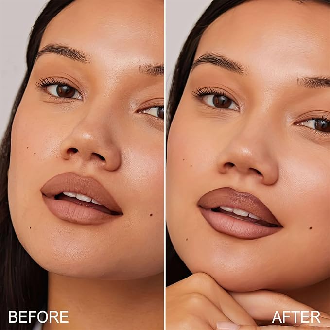 OETUIOW Lip Liner Stain, Lip Stain Moisturizing & Enhancing Complexion for All Skin Types Women, Lip Lint Waterproof & Long-Lasting (Black)