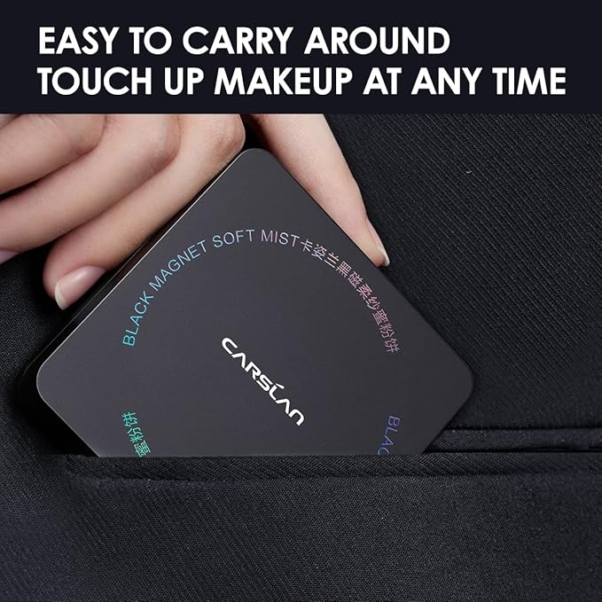 Waterproof Face Pressed Powder Compact, 24H Longlasting Oil Control Pressed Setting Powder Talc-Free Makeup, Shine Free, Poreless, Smooth, 01 Translucent for dry&com skin (0.28Oz)