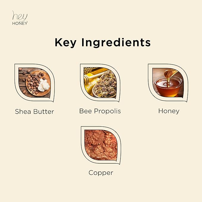 Hey Honey Skincare Copper Peel Off Face Mask with Honey, Propolis & Aloe | Hydrating & Exfoliating Facial Mask for Glowing Skin, Pore Cleansing & Anti-Aging Facial for Dull, Tired Skin 2.2 oz.