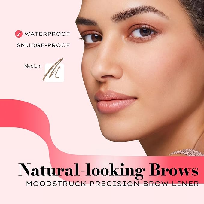 Moodstruck Precision Brow Liner | Medium Light Brown to Auburn | Waterproof, Smudge-Proof, & Long-Lasting Makeup | Eyebrow Pencil for Fuller, Natural-Looking Brows