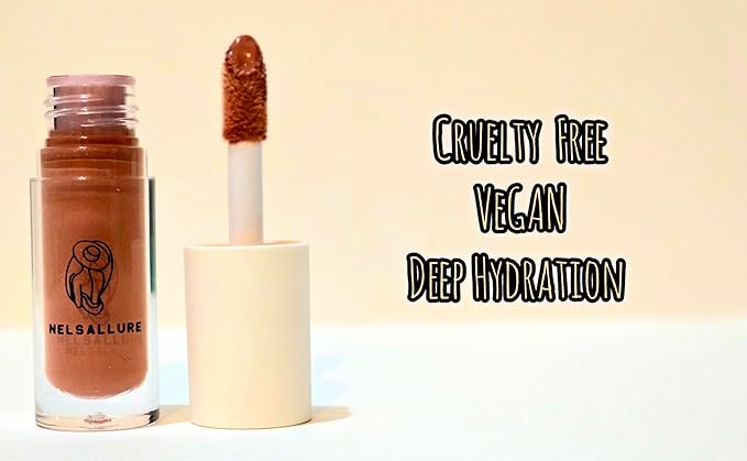 Moisture Vegan Lip Gloss, Rich Earthy Tone (Beige, Small)