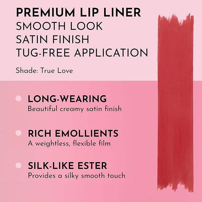 Lawless Women's Forget the Filler Definer-Liner, True Love, Red, 0.04 Ounce