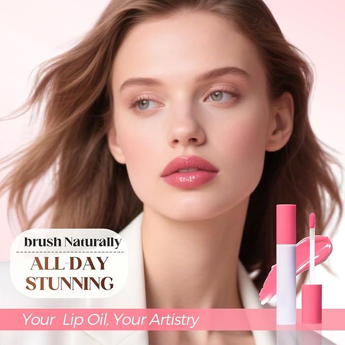 Lip Stain Oil, 2025 New Lips Staining Lip Oil, Lips Staining Long-Lasting Matte Liquid Lipstick Gloss for Women Makeup (TAMARIND, one size)