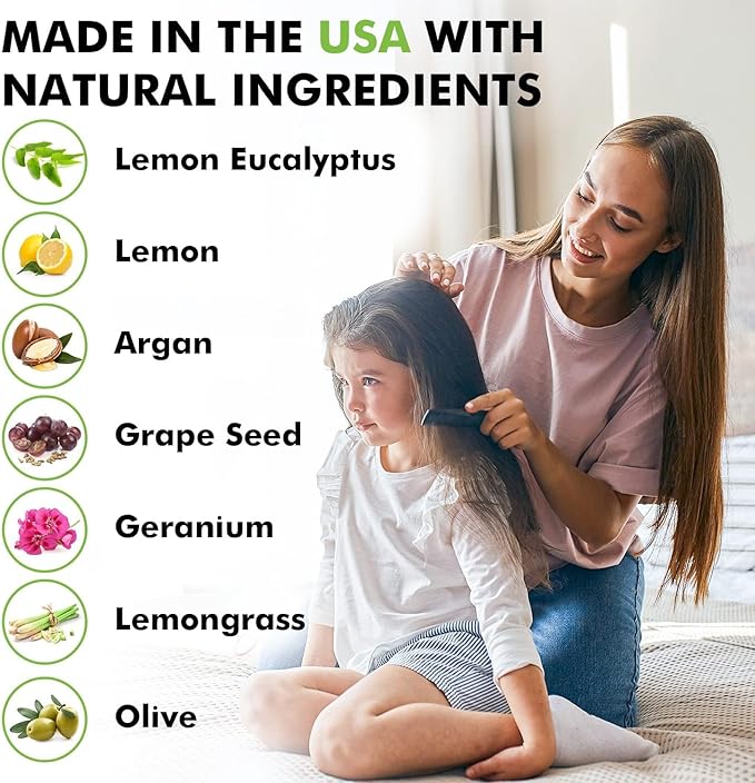 Head Hunters Lemon Heads Natural Conditioner - Daily Repellent for Kids and Adults - Non-Toxic, Extremely Effective Lice Prevention Without Chemicals - 12 Oz