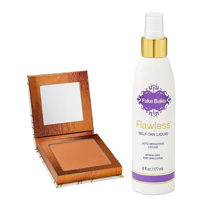 Fake Bake Flawless Self-Tanning Liquid with Bronzing Compact