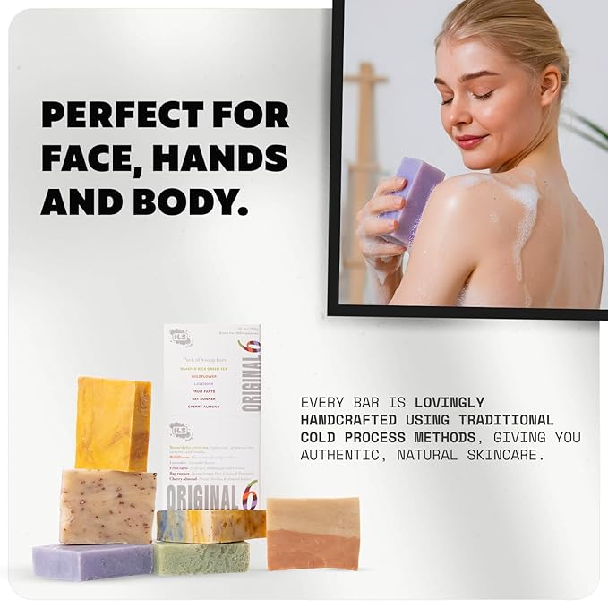 ILS Soap Co.– All-Natural Soap bar for Men & Women – Cold Process, Handmade in the USA