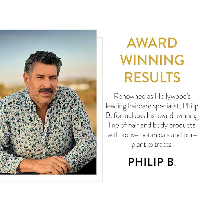 PHILIP B Russian Amber Imperial Conditioner, 6 fl. oz. (178 ml) - Restorative, Color-protective, Weightless Hydration With Amber Oil and Amino Acids