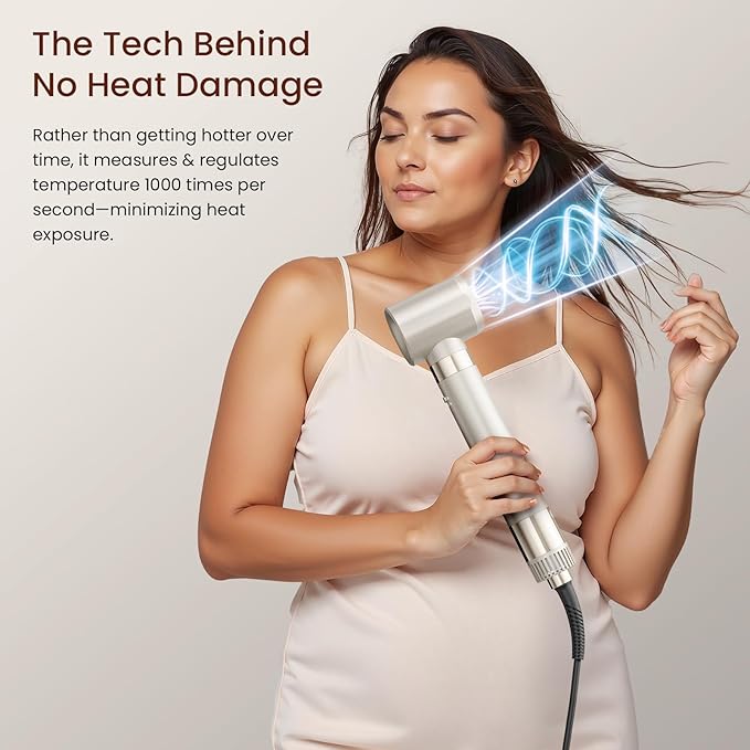 5-in-1 Hot Air Styler – Fast Hair Dryer with Auto Wrap Curlers & Volumizing Brushes, Frizz-Free Styling Tool for Curling, Smoothing & Adding Volume, No Heat Damage
