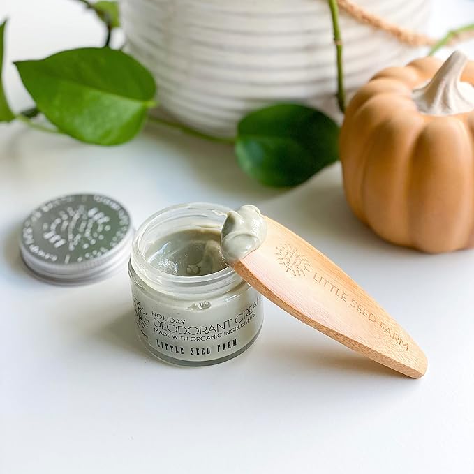 Little Seed Farm Holiday Deodorant Cream, Aluminum Free Deodorant for Women or Men, 2.4 Ounce - Seasonal Release